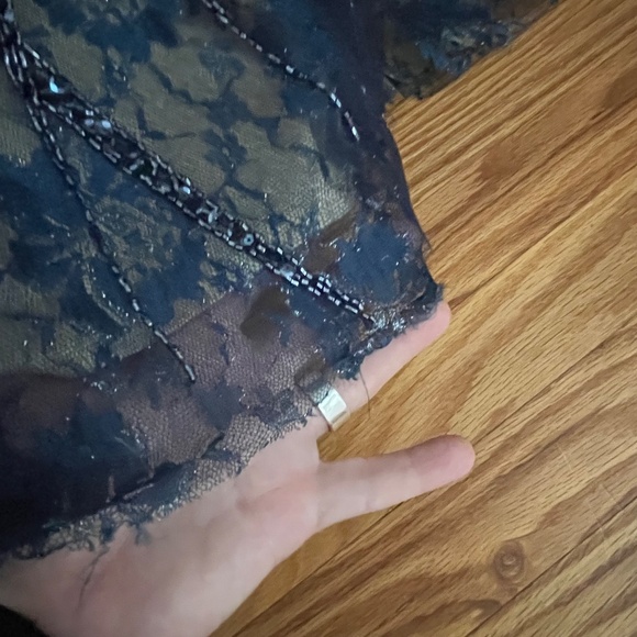 Tony Bowls Beaded Mermaid Evening Gown - Picture 6 of 14